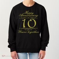 Happy Anniversary 10 Years Together Women's Sweatshirt thumb 0