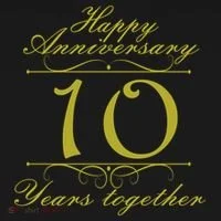 Happy Anniversary 10 Years Together Sweatshirt thumb 3