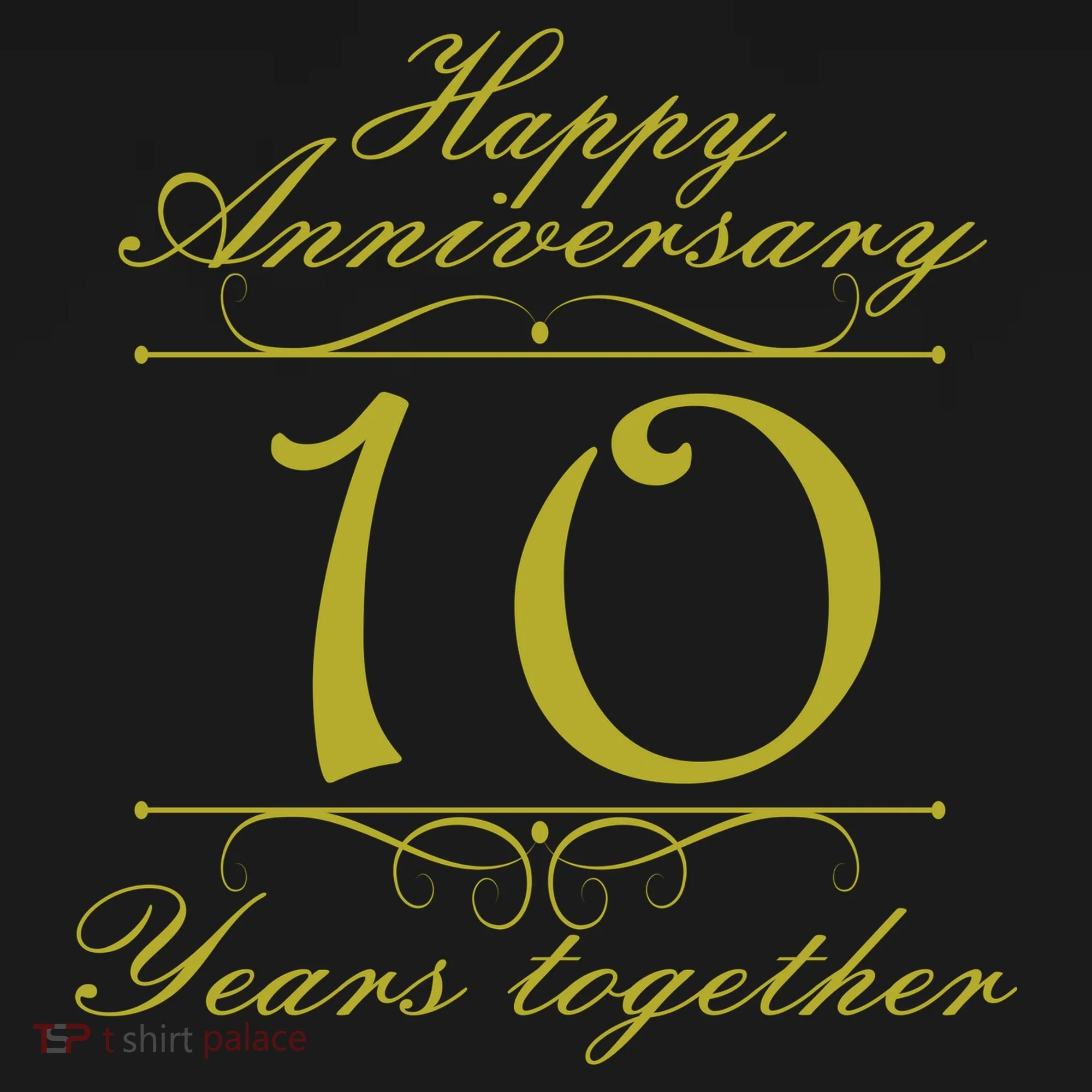 Happy Anniversary 10 Years Together Sweatshirt