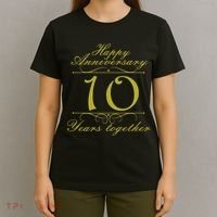 Happy Anniversary 10 Years Together T-Shirt thumb 4