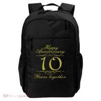Happy Anniversary 10 Years Together Backpack thumb 0