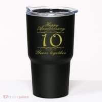 Happy Anniversary 10 Years Together Tumbler thumb 0
