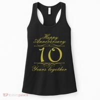 Happy Anniversary 10 Years Together Women's Tank Top thumb 0