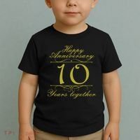 Happy Anniversary 10 Years Together Toddler T-Shirt thumb 2
