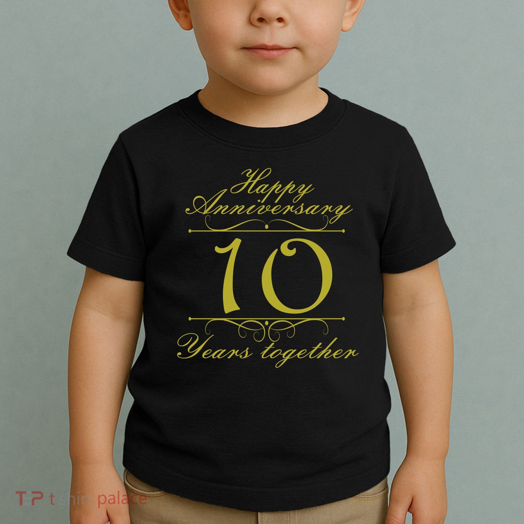 Happy Anniversary 10 Years Together Toddler T-Shirt