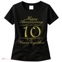 Happy Anniversary 10 Years Together Women's T-Shirt thumb 0