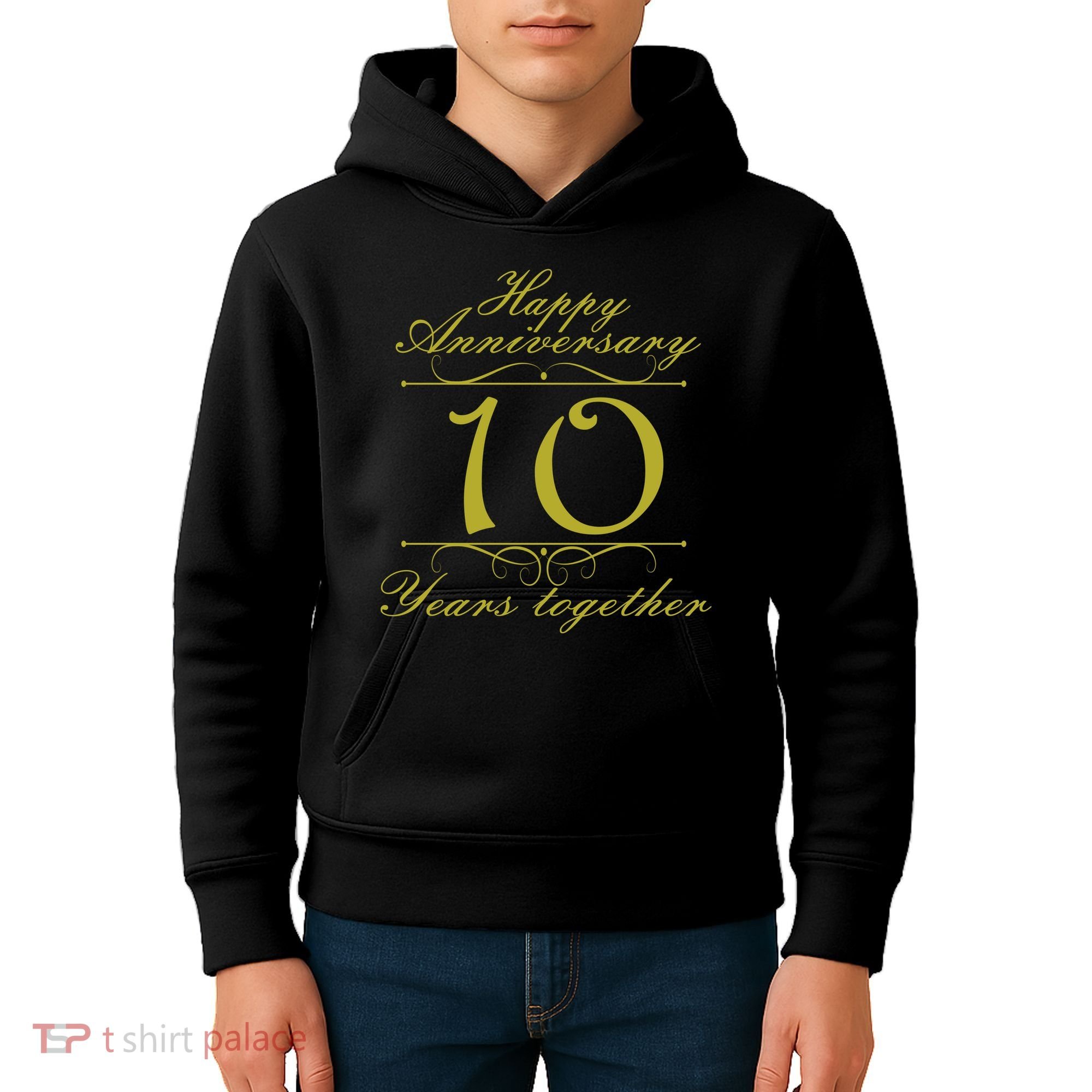 Happy Anniversary 10 Years Together Kids Hoodie