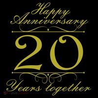 Happy Anniversary 20 Years Together Backpack thumb 2
