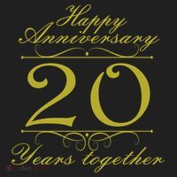 Happy Anniversary 20 Years Together Tumbler thumb 3