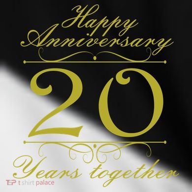 Happy Anniversary 20 Years Together Toddler Fine Jersey T-Shirt