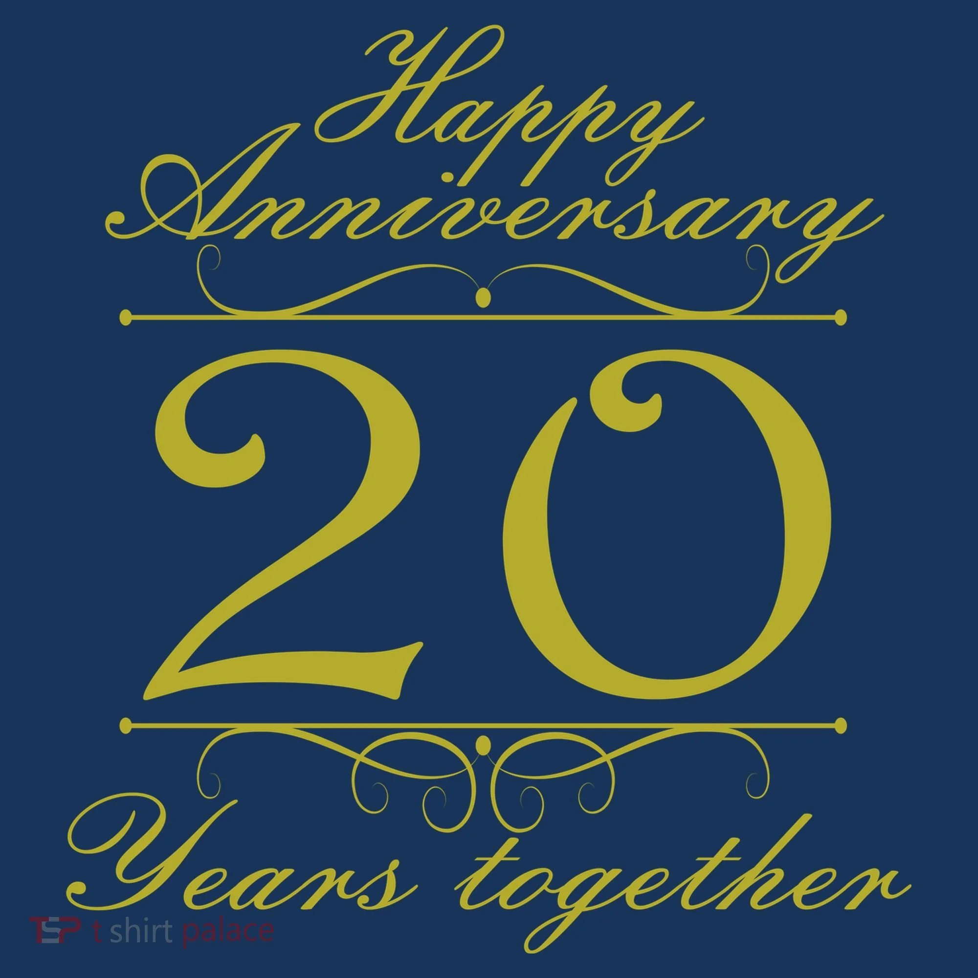 Happy Anniversary 20 Years Together Long Sleeve Shirt