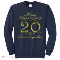 Happy Anniversary 20 Years Together Sweatshirt thumb 0