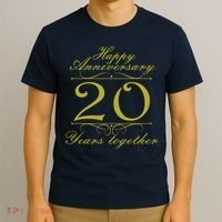 Happy Anniversary 20 Years Together T-Shirt thumb 3