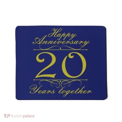 Happy Anniversary 20 Years Together Mousepad