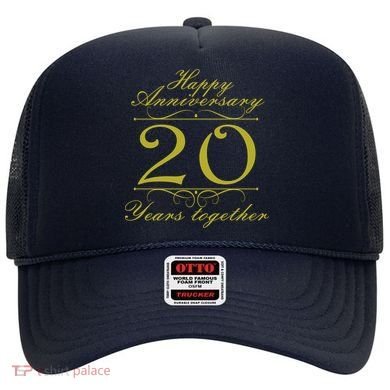 Happy Anniversary 20 Years Together Hat