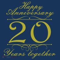 Happy Anniversary 20 Years Together Toddler Hoodie thumb 2