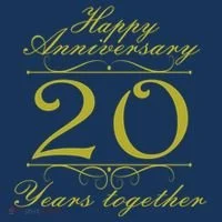 Happy Anniversary 20 Years Together Toddler Hoodie thumb 2