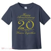 Happy Anniversary 20 Years Together Toddler T-Shirt thumb 0