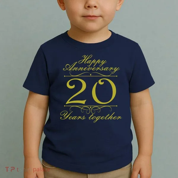 Happy Anniversary 20 Years Together Toddler T-Shirt