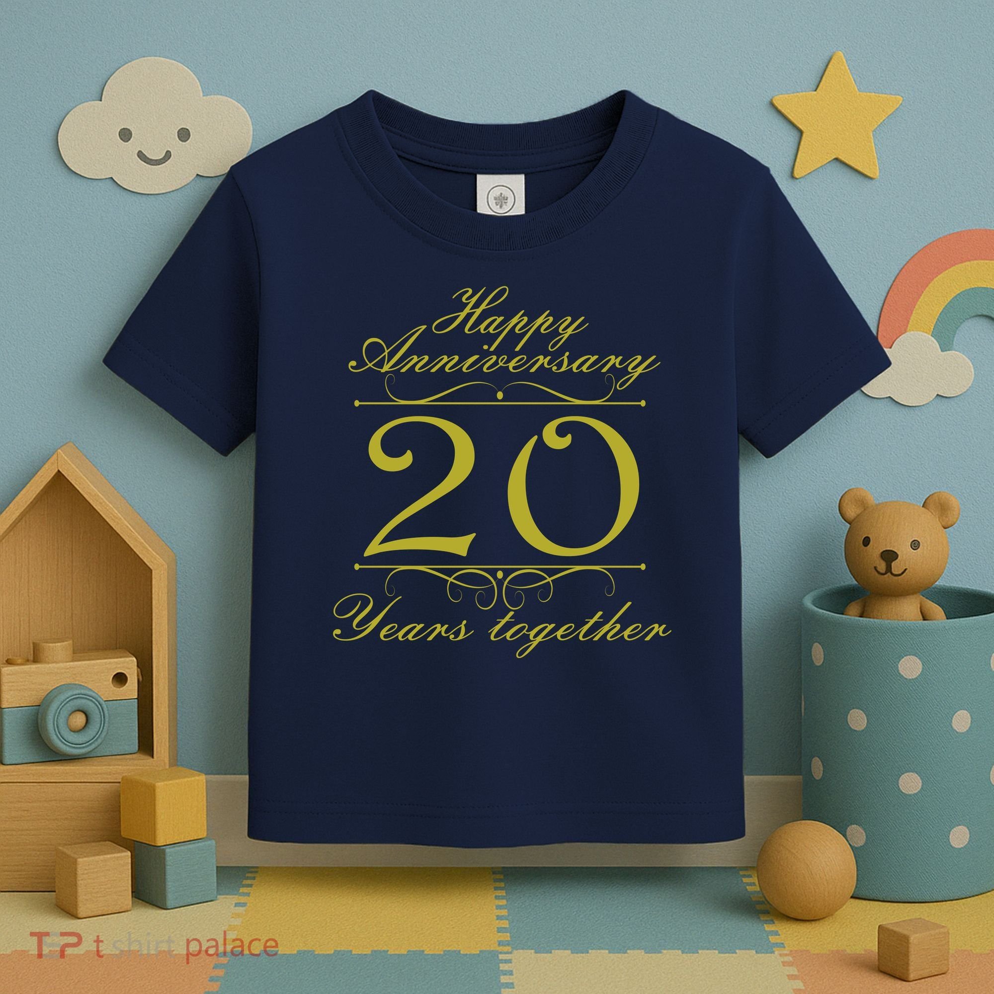 Happy Anniversary 20 Years Together Toddler T-Shirt