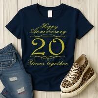 Happy Anniversary 20 Years Together Women's T-Shirt thumb 3