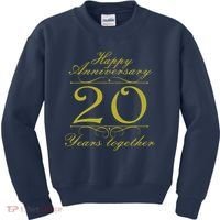 Happy Anniversary 20 Years Together Kids Sweatshirt thumb 0