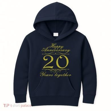 Happy Anniversary 20 Years Together Kids Hoodie