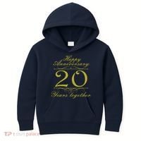 Happy Anniversary 20 Years Together Kids Hoodie thumb 0