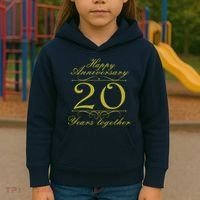Happy Anniversary 20 Years Together Kids Hoodie thumb 3