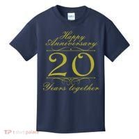 Happy Anniversary 20 Years Together Kids T-Shirt thumb 0