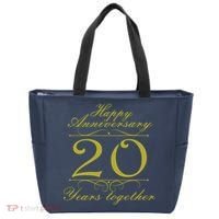 Happy Anniversary 20 Years Together Tote Bag thumb 0
