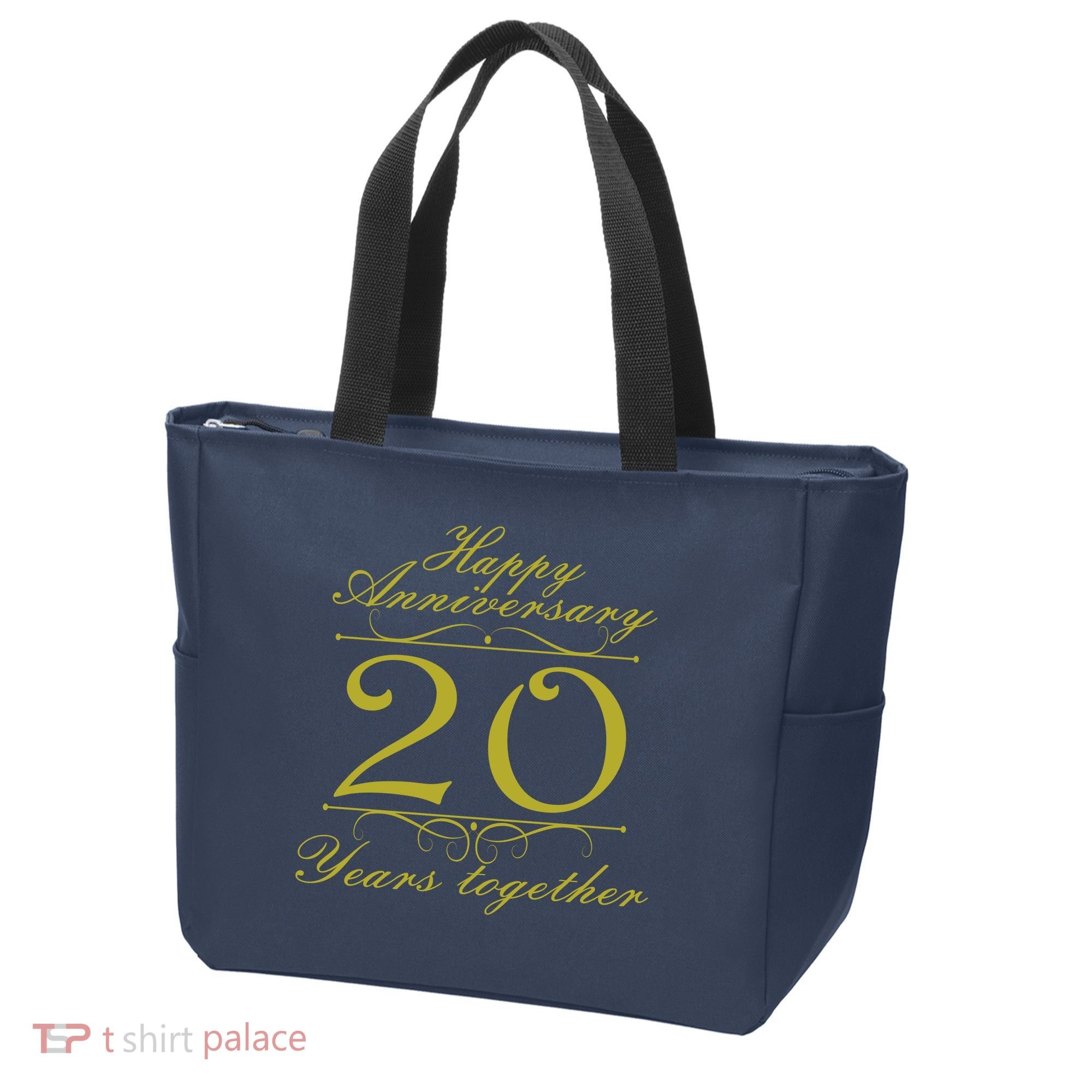 Happy Anniversary 20 Years Together Tote Bag