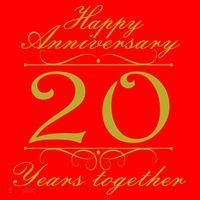 Happy Anniversary 20 Years Together Santa Hat thumb 1
