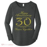 Happy Anniversary 30 Years Together Women's Perfect Tri Tunic Long Sleeve Shirt thumb 0