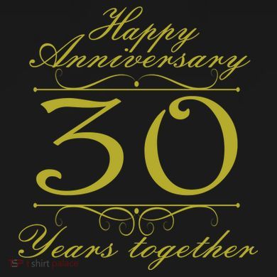 Happy Anniversary 30 Years Together Women's Perfect Tri Tunic Long Sleeve Shirt