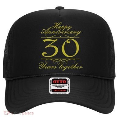 Happy Anniversary 30 Years Together Hat