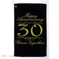 Happy Anniversary 30 Years Together Golf Towel thumb 0