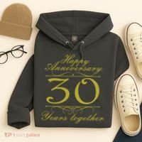 Happy Anniversary 30 Years Together Hoodie thumb 4
