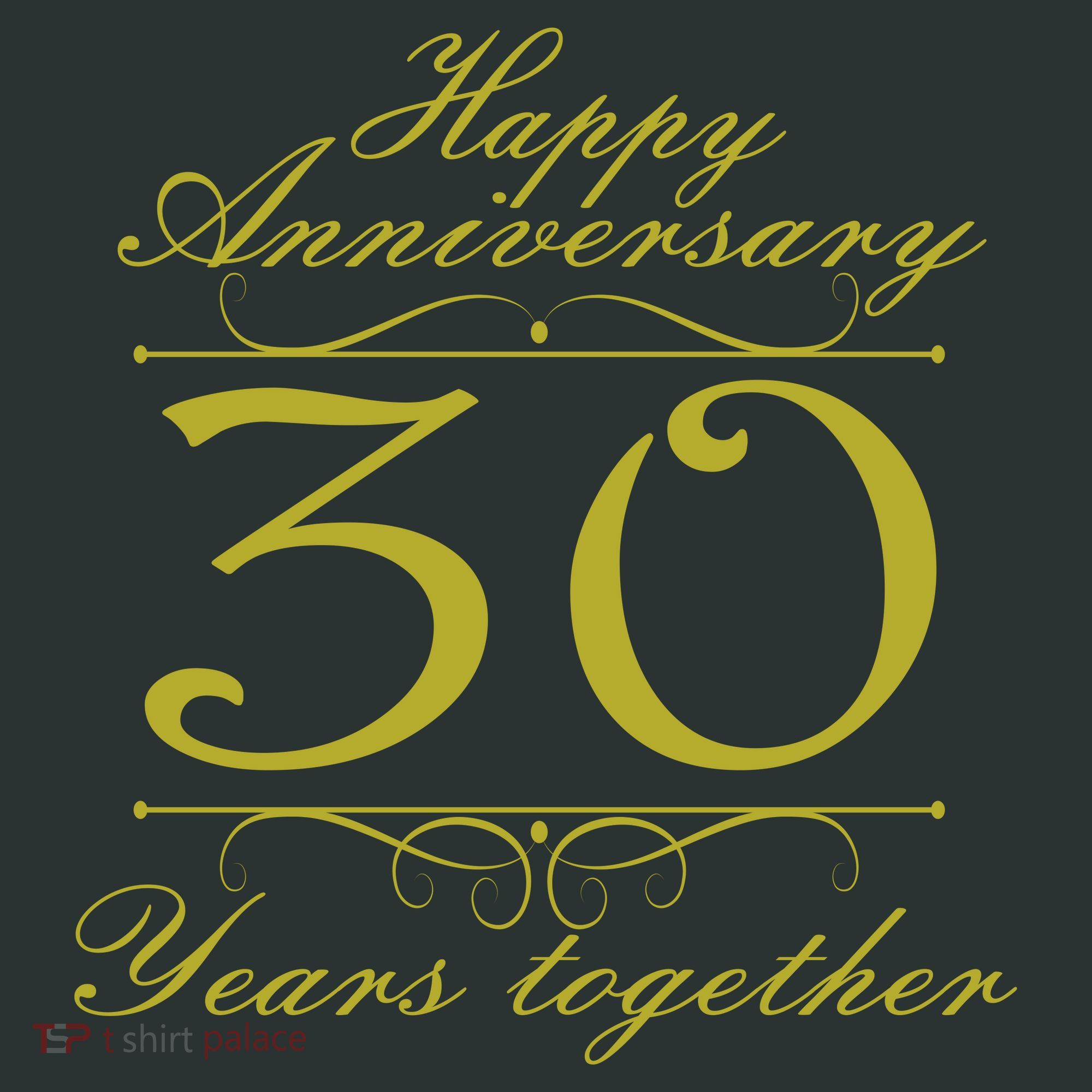 Happy Anniversary 30 Years Together Mousepad
