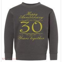 Happy Anniversary 30 Years Together Toddler Sweatshirt thumb 0