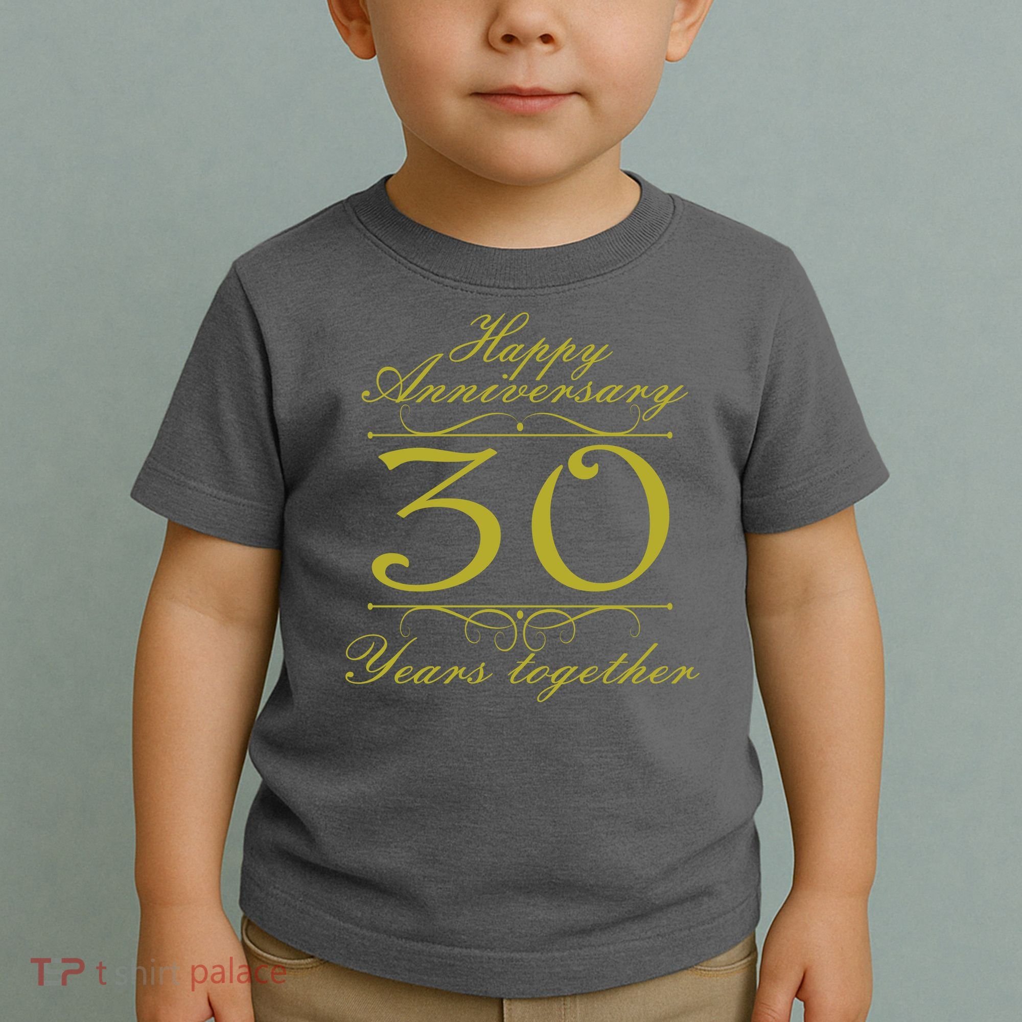 Happy Anniversary 30 Years Together Toddler T-Shirt