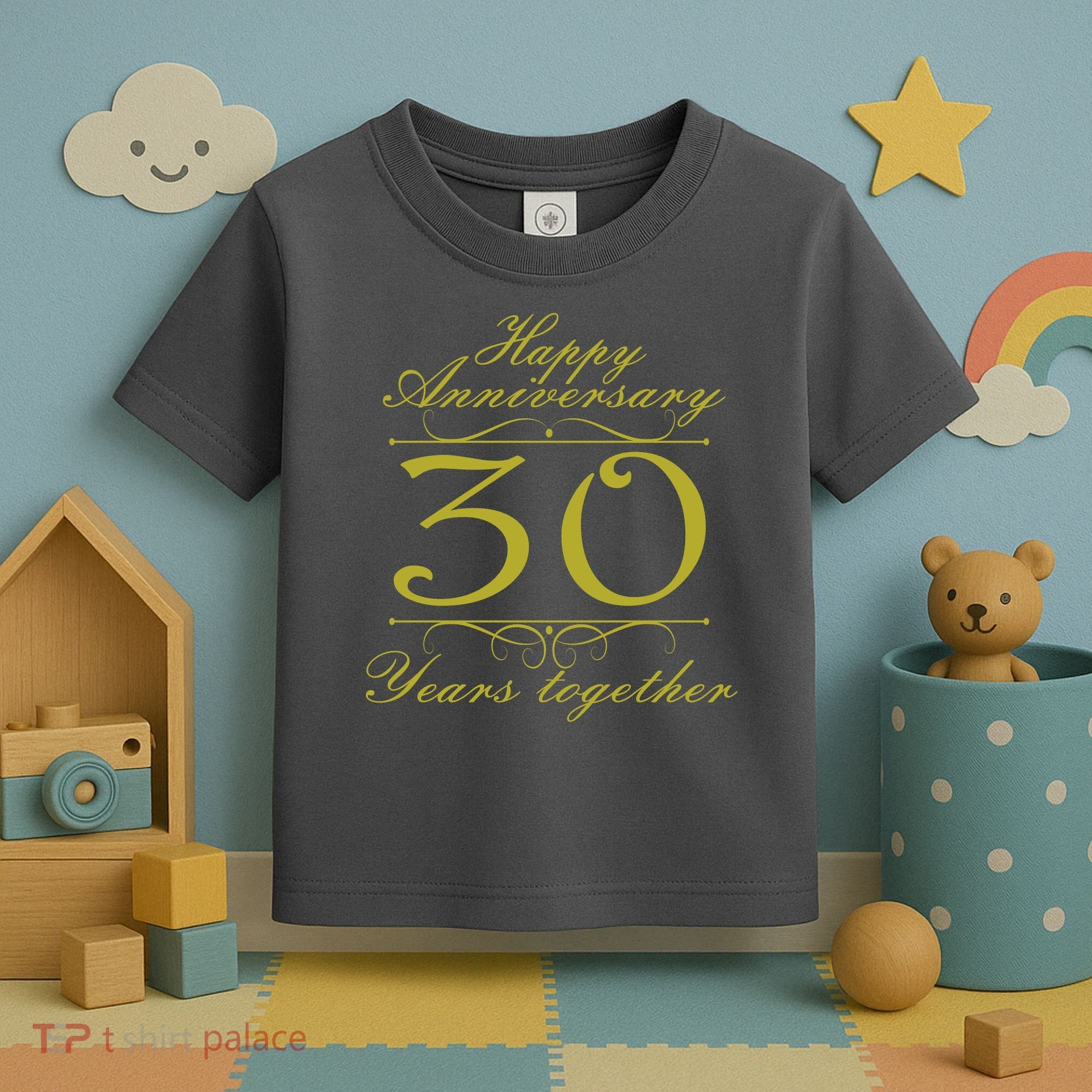 Happy Anniversary 30 Years Together Toddler T-Shirt