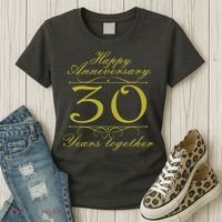 Happy Anniversary 30 Years Together Women's T-Shirt thumb 3