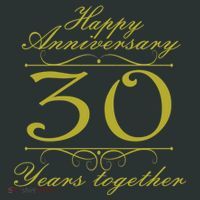 Happy Anniversary 30 Years Together Kids Sweatshirt thumb 2