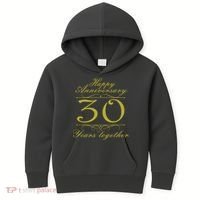 Happy Anniversary 30 Years Together Kids Hoodie thumb 0