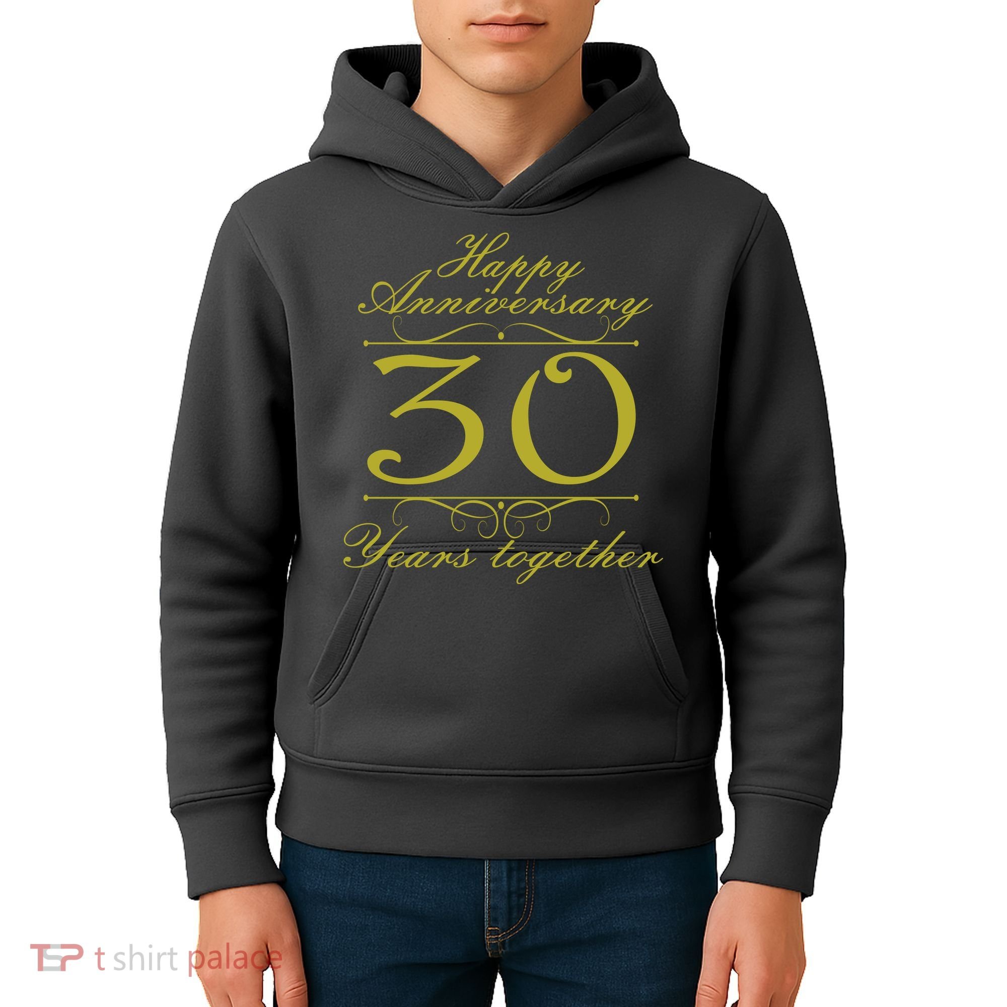 Happy Anniversary 30 Years Together Kids Hoodie