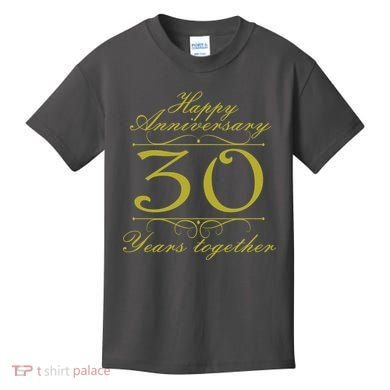Happy Anniversary 30 Years Together Kids T-Shirt