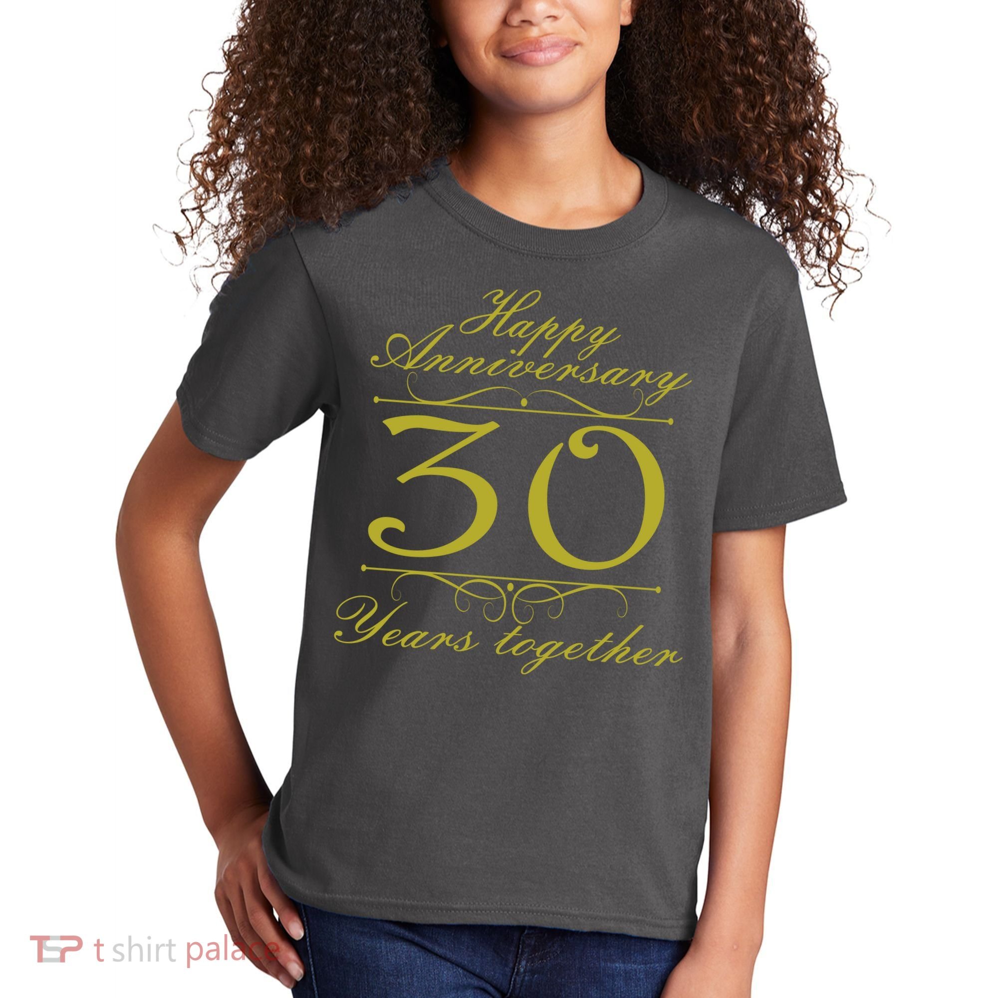 Happy Anniversary 30 Years Together Kids T-Shirt