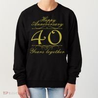 Happy Anniversary 40 Years Together Women's Sweatshirt thumb 0