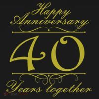 Happy Anniversary 40 Years Together Toddler Zip Fleece Hoodie thumb 2